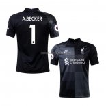 Shirt Liverpool Goalkeeper Player A.becker 2021-22 Black
