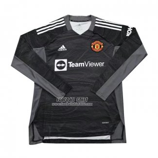 Shirt Manchester United Goalkeeper Long Sleeve 2021/22 Black