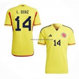 Shirt Colombia Player L.diaz Home 2022