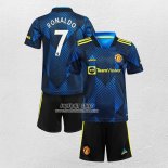 Shirt Manchester United Player Ronaldo Third Kid 2021/22