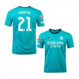 Shirt Real Madrid Player Rodrygo Third 2021-22
