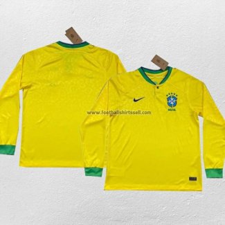Shirt Brazil Home Long Sleeve 2022