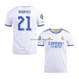 Shirt Real Madrid Player Rodrygo Home 2021-22(2)