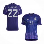 Shirt Argentina Player L.martinez Away 2022