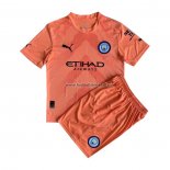 Shirt Manchester City Goalkeeper Kid 2022/23 Orange