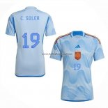 Shirt Spain Player C.soler Away 2022