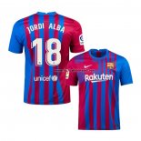 Shirt Barcelona Player Jordi Alba Home 2021-22