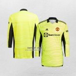 Shirt Manchester United Goalkeeper Home Long Sleeve 2021/22