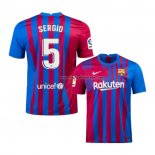 Shirt Barcelona Player Sergio Home 2021-22