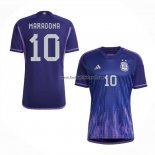 Shirt Argentina Player Maradona Away 2022