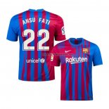 Shirt Barcelona Player Ansu Fati Home 2021-22