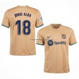 Shirt Barcelona Player Jordi Alba Away 2022/23