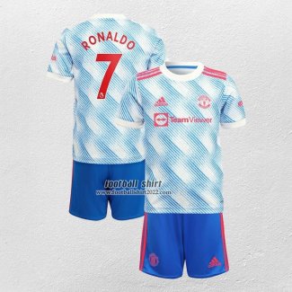 Shirt Manchester United Player Ronaldo Away Kid 2021/22