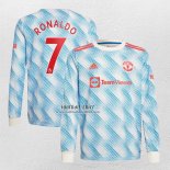 Shirt Manchester United Player Ronaldo Away Long Sleeve 2021/22