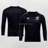 Shirt Mexico Goalkeeper Long Sleeve 2022 Black