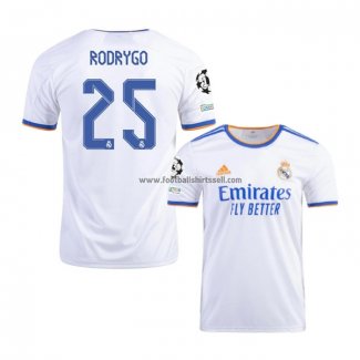 Shirt Real Madrid Player Rodrygo Home 2021-22