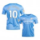 Shirt Manchester City Player Kun Aguero Home 2021-22
