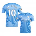 Shirt Manchester City Player Kun Aguero Home 2021-22