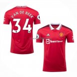 Shirt Manchester United Player Van De Beek Home 2022/23