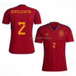 Shirt Spain Player Azpilicueta Home 2022
