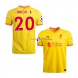 Shirt Liverpool Player Diogo J. Third 2021-22