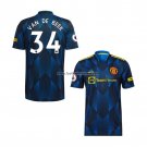 Shirt Manchester United Player Van de Beek Third 2021-22